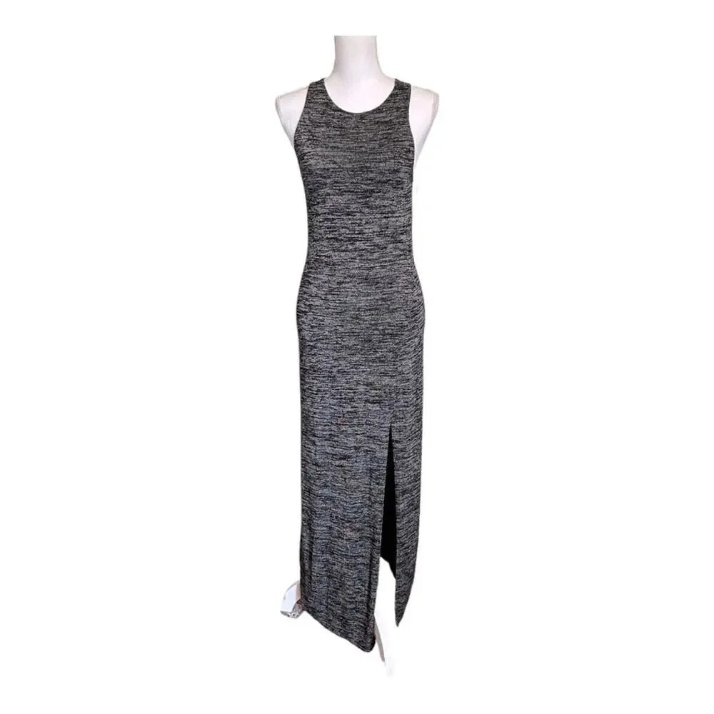 Wilfred Free Aritzia Eveline Racerback Bodycon Grey Tank Dress Medium